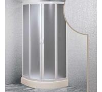 Möbelvertrieb FORTE – Cabine de douche Smart – demi-circulaire acrylique coulissante 90x90 cm