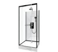 Aurlane Cabine de douche City – 80 x 80 cm – porte pivotante