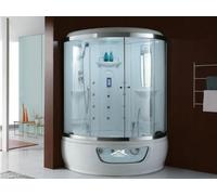 Cabine de douche complète angulaire hydromassante ELENA 150x150 cm x 220 cm