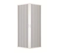 Cabine de douche en PVC avec doubles portes pliantes Ouverture centrale, Dimension 70 x 70 cm, H 185 cm