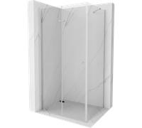 Cabine de douche Mexen Lima 90 x 70 cm, porte pliante, transparente, chrome, ...