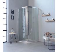CABINE DE DOUCHE MODERNE ANGULAIRE PROFILES EN ALUMINIUM 80X80 TRANSPARENT FLY