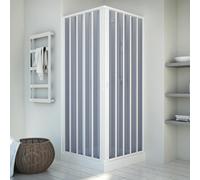Möbelvertrieb FORTE Cabine de douche Energy Centrale 90x100 cm H185 PVC pliante angle 2 portes blanc