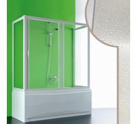 CABINE DE DOUCHE PARE-BAIGNOIRE 70x150x70CM 3 PAROIS PVC CRILEX ACRYLIQUE PORTE
