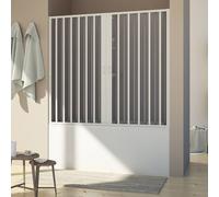 CABINE DE DOUCHE PARE BAIGNOIRE NICHE PVC 170CM OUVERTURE CENTRALE 2 PORTES H150
