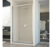 Idralite Porte de douche Young 1 porte coulissante 140 cm H198 verre structuré C