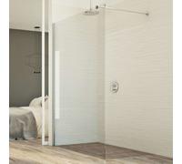Idralite Paroi de douche Accès sur le côté 100 cm – Verre transparent 8 mm Walk-in