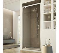 Idralite Porte de douche Synthèse 90 cm H185 Verre transparent 1 porte