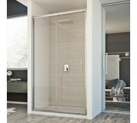 Idralite Young Porte de douche 1 porte 100 cm H198 en verre transparent