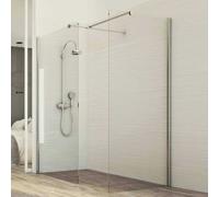 CABINE DE DOUCHE PAROI PARE FIXE 80x180CM 2 PAROIS WALK IN VERRE TRANSPARENT 8MM