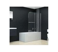 vidaXL Cabine de douche pliante 2 panneaux ESG 120 x 140 cm