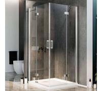 CABINE DE DOUCHE SALOON 2 PORTES PIVOTANTES 70 75 80 85 90 100 110 120