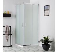 CABINE DE DOUCHE VERRE DÉPOLI 6 MM CARRÉ 70X70 COULISSANTE GIADA