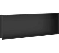 Cabine de douche vidaXL noire 90 x 30 x 9,5 cm en acier inoxydable