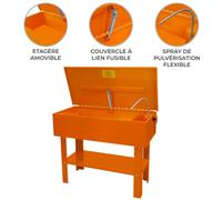 Cabine de Nettoyage Haute Pression pour Pièces - 180 L