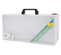Cabine de peinture à l'aérographe - Cabine de vernissage - Ventilateur puissant de 25W - Débit d'extraction de 4 m³/min - Pieds antidérapants - Conception autoportante - Blanche