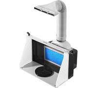 Cabine de peinture à l'aérographe, deux ventilateurs, 545 x 475 x 370 mm, kit portable de cabine de peinture à l'aérographe pour loisirs créatifs avec 3 lampes LED et tuyau d'échappement prolongé, pou