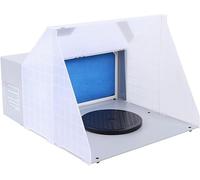 Cabine de peinture à l'aérographe, système d'aspiration, cabine de peinture, chambre de pulvérisation, tuyau, ventilateur d'extraction, filtre, pieds antidérapants et câble rétractable. Débit d'air :