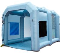 Cabine de peinture gonflable pour voiture 13 x 10 x 9 pieds Système de filtration Souffleur 950 W