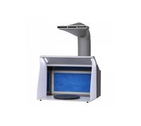 Cabine de peinture pour aérographe avec double ventilateur éclairage LED et plateau tournant 5 2 m³/min 405 x 330 x 355 mm