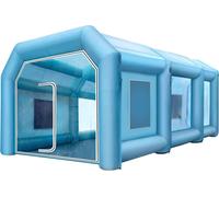 Cabine de pulvérisation gonflable 8 x 4 x 3 m Tente personnalisée Cabine de peinture pour voiture Gonflable