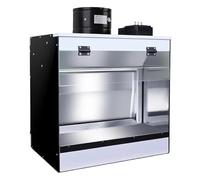 Cabine de pulvérisation pour aérographe avec rideau d'eau, éclairage LED, température de couleur 5500 K, double filtration, table d'artisanat pour modélisme, station de peinture aérographe