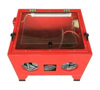 Cabine de sablage pneumatique, type caisson lumineux LED, avec pistolet pulvérisateur, utilisée for la pulvérisation, le polissage et l'élimination rouille