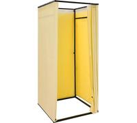 Cabine d'essayage, design portable, utilisation polyvalente, jaune