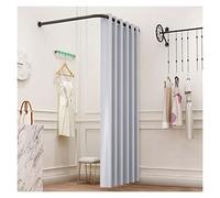 Cabine D'essayage Portable Magasin Vêtements Salle D'essayage Mobile, Cloison D'écran Confidentialité Murale Avec Voie Déplacement, Vestiaire D'abri De Type L Simple Pour Dortoir Bureau(C,100x200xm)