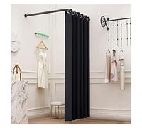 Cabine D'essayage Portable Magasin Vêtements Salle D'essayage Mobile, Cloison D'écran Confidentialité Murale Avec Voie Déplacement, Vestiaire D'abri De Type L Simple Pour Dortoir Bureau(D,120x200cm)