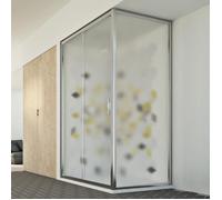Idralite Cabine de douche angulaire 90x140 cm H198 Porte unique opaque coulissante