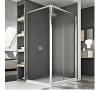 Cabine Douche 80x100 CM H185 granité C modèle Replay Duo 1 Portillon