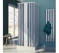 FORTE Cabine de douche Nova 3 côtés 70x70x70 cm H185 PVC Blanc Carré Pliante
