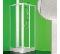 Möbelvertrieb FORTE Cabine de douche Venere Centrale FORTE 80x80 cm acrylique coulissante Blanc