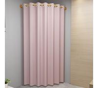 Cabine Essayage Tringle De Vestiaire D'angle, C-Fitting Room Mobile Et Portable Pour Magasin De Vêtements, Séparation Murale Autonome Pour Centre Commercial, Coulisses De Spectacle, Etc. ( Color : Pin