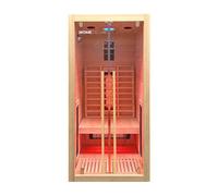 Cabine infrarouge HOME DELUXE SONORA S - Taille: 90 x 90 x 190 cm, pour 1 personne I Sauna infrarouge, Bien-être