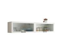 Cabine murale Kichen en bois massif avec porte battante et petite étagère de rangement Design peu encombrant (100,1 x 30 x 30 cm) Parfait pour l'organisation et la décoration de kichen