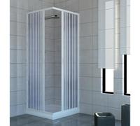 Pinto Cabine de douche PVC Acquario 100x100 cm ouverture centrale 2 portes