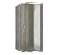 Idralite Cabine paroi de douche Alabama demi-circulaire 90x90 H185 verre opaque 6 mm
