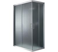Idralite Cabine paroi de douche Alabama 80x120 H198 Verre opaque 6 mm Réversible