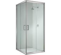Idralite - Cabine paroi de douche Alabama - Verre trempé 6 mm, porte coulissante, Hauteur 198 cm