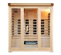 Sauna Infrarouge Luxe 4/5 places - Chromothérapie - Radio CD inclus - Concept Usine