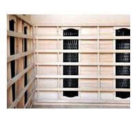 Cabine de sauna luxe infrarouge 3-4 places NARVIK