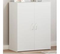 Cabinet à dossiers/Armoire à vitrine Blanc - Magnifique Armoire de classement blanc 60x32x77,5cm bois d'ingénierie CL8247454