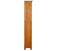 Cabinet à livres 1 pièce, Design de cadre élégant, à 5 étagères 45x22x140 cm Bois de chêne massif 1u013W