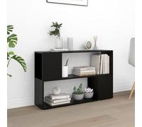 Cabinet à Livres avec Étagères Ouvertes & Conception Anti-Tip Noir 100x24x63 cm Bois Composé