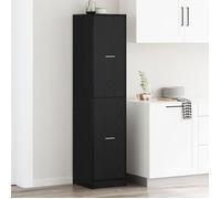 vidaXL Cabinet de Pharmacie Chêne Noir 40 x 41 x 174.5 cm, Armoire Moderne, Design rectangulaire, Meuble Pratique, Rangement spacieux, Bois d'ingénierie, étagères intérieures