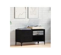 Cabinet d'enregistrement vidaXL Bois Noir 84,5x38x48 cm Bois d'ingénierie