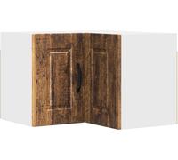 Cabinet d'angle mural PORTO Bois ancien 57 x 57 x 40 cm