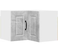 Cabinet d'angle mural PORTO Gris béton 57 x 57 x 40 cm